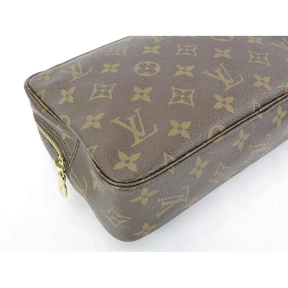 Louis Vuitton Monogram Toiletry Bag in Brown and Gold - Picture 7 of 16